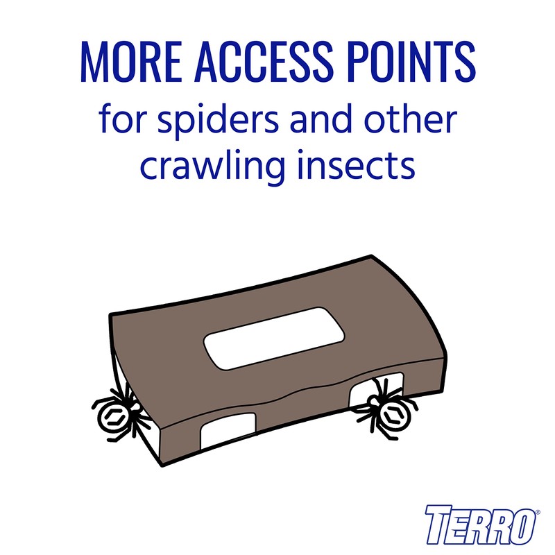 TERRO T3220 Refillable Spider & Insect Trap Attracts Pests with