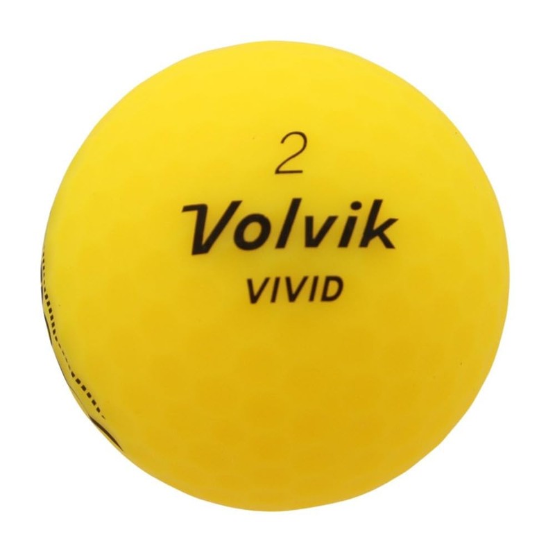 2022 Volvik Golf Balls VIVID 22 Yellow 1 Sleeve (Pack