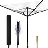 MYOYAY Rotary Outdoor Umbrella Drying Rack Umbrella Rotary Dryer Clothes