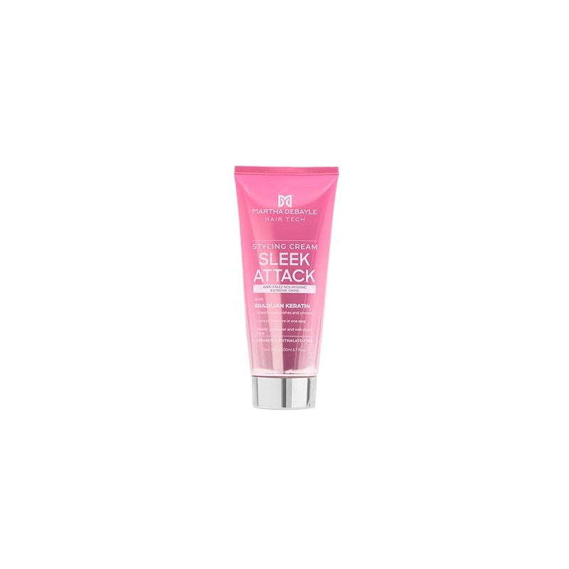 MARTHA DEBAYLE HAIR TECH. SLEEK ATTACK STYLING CREAM. Crema para