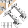 Ulsam 2pcs Soft Close Cabinet Hinges, 170 Degree Concealed Cupboard