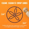 Sand Dollar Sea Urchin Ocean Beach Outline Rubber Stamp for