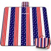 Poedist Extra Large Patriotic Picnic Blanket Waterproof,60"x 80"Foldable Machine Washable