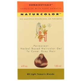 Naturcolor Tinte para cabello – rubio cúrcuma claro, 4 onzas (8R)
