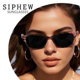 SIPHEW Sunglasses Womens Polarised Classic Trendy Ladies Sun Glasses for Women UV400 Protection