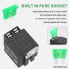 Weasch 4 Pack Fuse Relay Switch Kit, 12V 30A, 5