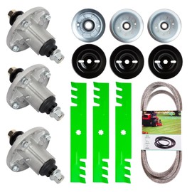 Deck Rebuild Kit for 48"John Dee re 155C, LA130, LA140, GY20454 GY20962 GY21098 Spindle(3pack)/GY20852 Blade (3pack)/GX20571 Be lt(1pack)/GY20067 Idler(1pack)/GY22082 Idler(2pack)/M155979 Idler(3pack)