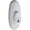 Countryside Tribeca Style Exterior Keyed Lock with Keys White Will