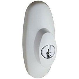 Countryside Tribeca Style Exterior Keyed Lock with Keys White Will Fit Andersen Sliding Glass Doors Right Hand
