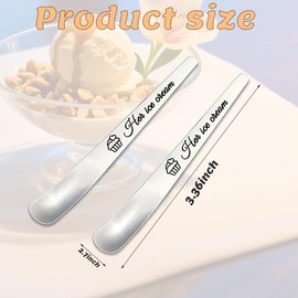 Couples Gifts for Him and Her Ice Cream Spoons Matching Anniversary Couple Gifts for Boyfriend Wife Wedding Gift for Husband Couple Engagement Gifts for Him Her Couples Dessert Spoons Set of 2