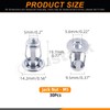 Rustark 30Pcs M5 Steel Jack Nuts Petal Nuts, Heavy Duty