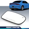 PIT66 Mirror Glass Passenger Side Compatible with Chrysler 200 300