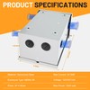 30 Amp Disconnect Switch Box,3-Pole,120/240V,Non-Fusible Safety Switch,Meeting NEMA 3R Standards,Galvanized