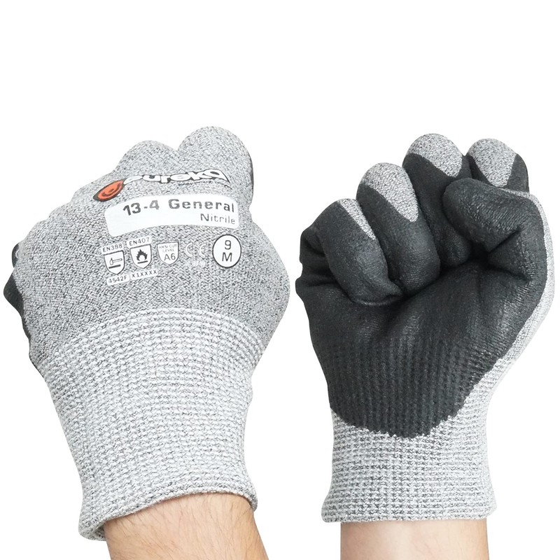 Eureka Cut Resistant Gloves, General Nitrile 13-4, Size 11 (XL)