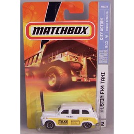 Matchbox 2008 #52 Austin FX4 Taxi White & Yellow [Toy]
