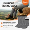 Premtra Cozy Merino Wool Socks - Thick, Warm, and Durable