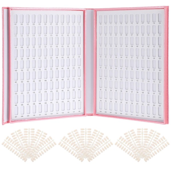 wutfuooo 2 Pack 216 Colors Nail Display Book, Nail Gel