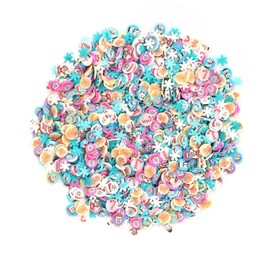 minkissy 1000pcs Christmas Slices Nail Art Decorations Easy Apply Nails Stickers Assorted 3d Tips