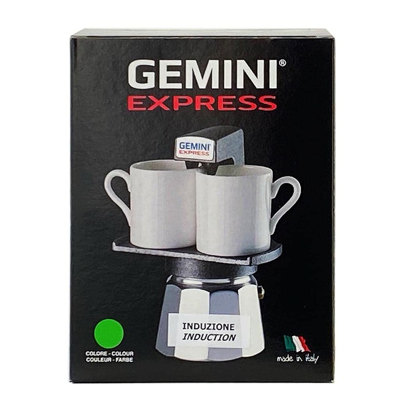 EPPICOTISPAI GEMINI EXPRESS Gemini Express Espresso Maker, 1-2 Cups, Induction,