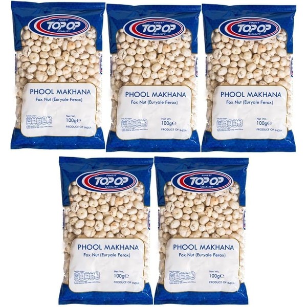 Top Op Phool Makhana - Lotus Seeds, 100g, Pack of