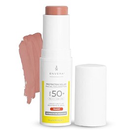 ENVERA | Protector Solar Con Color En Barra Peachy SPF 50+ | Bloqueador Solar Facial Con Color Para Mejillas Párpados Y Labios | Barra De Maquillaje V