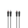 Hama 00205095 RCA Audio Connection Cable [2x RCA Male to