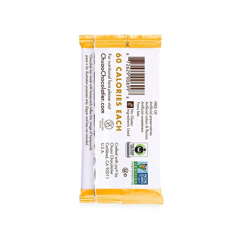Chuao Chocolatier Honeycomb Dark Chocolate Mini Bars | Gourmet Honey