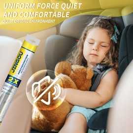 JINGOU 26"/20"/14"Pure Natural Rubber Wiper Blade Runs Smoothly and Providing a Good View,Compatible with Chrysler Pacifica 2017-2024/Chrysler Voyager 2020-2024 Back Windshield Wipers(Pack of 3)