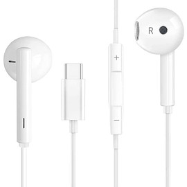 Honor 70 Headphones USB C Headphones Type C Earphones In-Ear Wired Headphones with Mic and Volume Control HiFi Stereo Earbuds For Honor 70