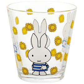 DICK 264880 BRUNAxSPACEJOY Miffy Sunflower Glass, 8.5 fl oz (250 ml)