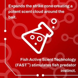 BAITFUEL X55 Formula Gel for Fishing: The Supercharged Fish Scent Technology with Powerful Attractants and Taste Enhancers That Fish Bite | 8 oz., 4-Pack, (PN: X89668-4)