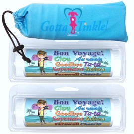 Premium Travel-Size Toilet Paper Rolls | Convenient Plastic Dispenser | Lightweight & Compact | Female Urination Device | Travel Set (2 Rolls & 1 FUD) (101 Bon Voyage Beach Hiker)