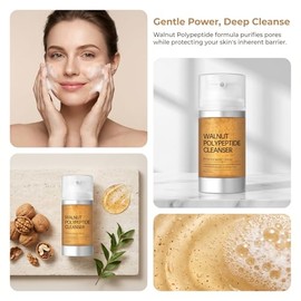 Face Wash,2-in-1 Cleansing and Nourishing Daily Face Cleanser,Gentle Foaming Facewash for All Skin Types,Deeply Removes Oil Cleanser,200g