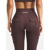 YEOREO CoreFlex Women Workout Flare Leggings with Pockets Hidden Scrunch
