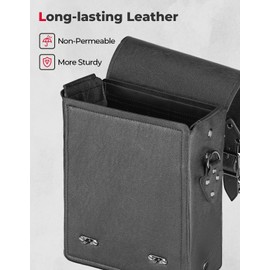 KEMIMOTO Motorcycle Sissy Bar Bag Sissy Bar Tool Bag 5L Tail bag Compatible with Sportster Softail Dyna Touring Soft Leather