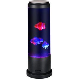 Night Light Lamp Speaker White Noise Large Size Smart Sensory Synthetic Jelly Fish Tank Mood Lamp, Cool Birthday Christmas All Holiday Gifts for Adults Kids