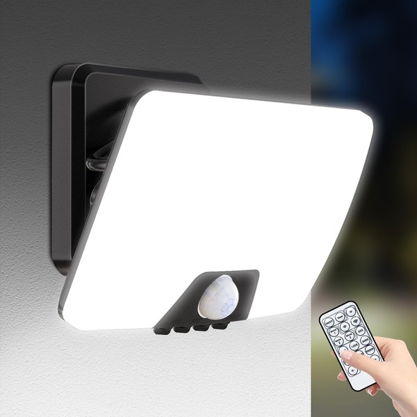 vighep Outdoor Light with Motion Sensor, 24 W LED Spotlight