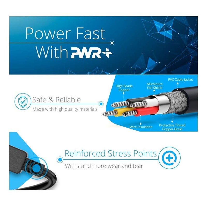 Pwr 6 Ft Mickey Mouse Plug Ac Power Supply Cord