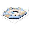 Funsicle: Tahoe Party Island - 9 Foot Inflatable Pool &