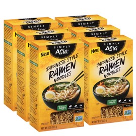 Simply Asia Japanese Style Ramen Noodles, 8 oz (Pack of 6)