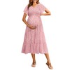 Floral Maternity Dress Photoshoot Baby Shower Easter Pregnancy Summer Pink