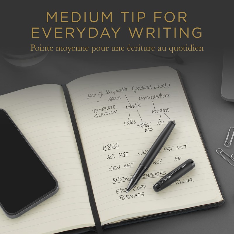 Parker Rollerball Pen Refills | Medium Point | Black QUINK