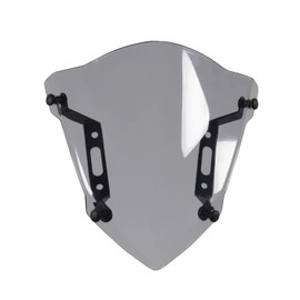 Motorcycle Windshield Windscreen Deflector Double Bubble Compatible with MT-07 FZ-07 MT07 FZ07 2018 2019 2020 (Light Smoke)