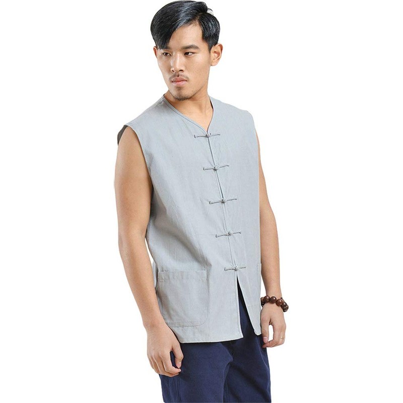 ZooBoo Kung Fu Uniform Chaleco Chino Tradicional Qi Gong Artes