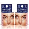 Stylia Microblading Supplies Pre-Inked Eyebrow Mapping String, Mess-Free – 30