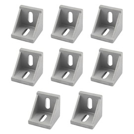 (8 Pieces) 4545 Series Corner Bracket Aluminum Profile Connector Set Aluminum Alloy T Slot L Bracket Aluminum Extrusion Accessories