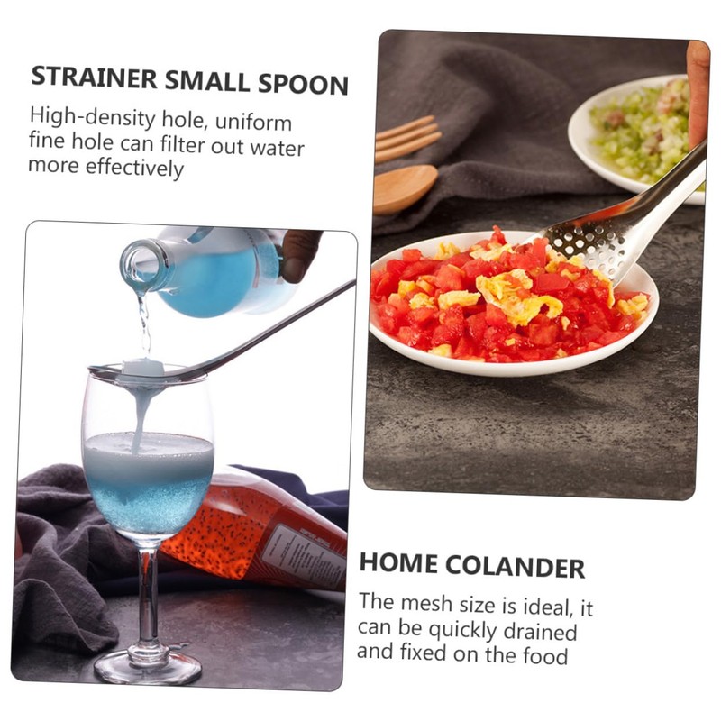Alipis 3 Sets 3 Pcs Spherification Spoons Strainer Spoon Set