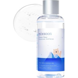 mixsoon Glacier Water Hyaluronic Acid Serum - Suero Facial de Ácido Hialurónico con Agua de Glaciar Alaskana, Hidratación de Triple Peso Molecular para Elasticidad y Brillo Radiante, Vegano, 100ml
