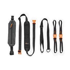 Lowepro GearUp Accessory Strap Kit - Compatible with All GearUp Camera Boxes - Multiple Carrying Configurations B09N7J6Z14 Black One Size