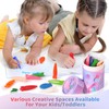 JYPS Mermaids Washable Jumbo Colouring Pencils for Toddlers, 24 Colours,